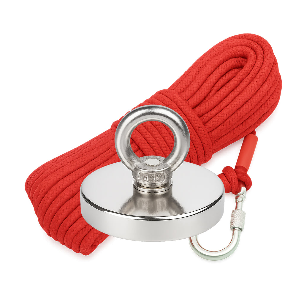 Magnet Fishing Kit – 350KG Magnet + 20mt Rope